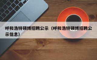 呼和浩特硕博招聘公示（呼和浩特硕博招聘公示信息）