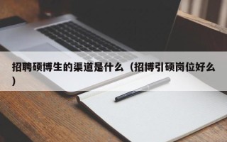招聘硕博生的渠道是什么（招博引硕岗位好么）